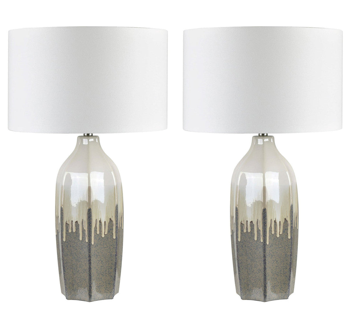 Cashmere Taupe/Cream Table Lamp (Set of 2) by Crestview at Eve Furniture