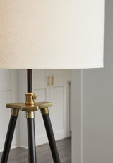 Cashner Black/Gold Finish Floor Lamp