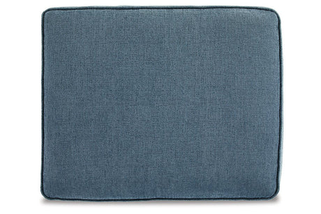 Cashton Blue Chair and Ottoman by Ashley at Eve Furniture