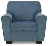 Cashton Blue Chair by Ashley at Eve Furniture