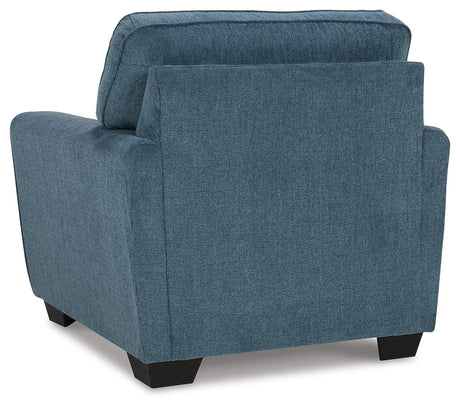Cashton Blue Chair by Ashley at Eve Furniture