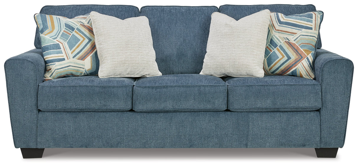 Cashton Blue Queen Sofa Sleeper