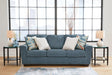 Cashton Blue Sofa by Ashley at Eve Furniture