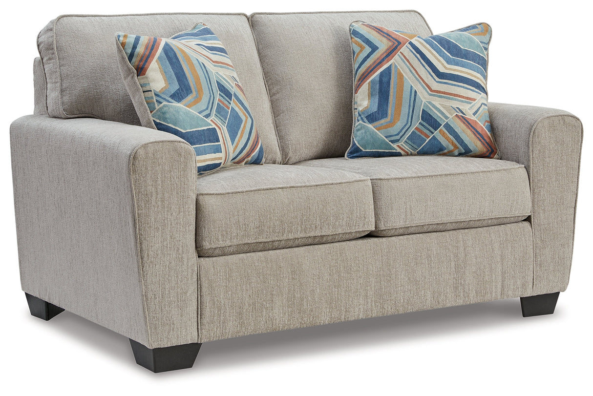 Cashton Ice Loveseat by Ashley at Eve Furniture