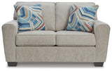 Cashton Ice Loveseat by Ashley at Eve Furniture