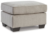 Cashton Ice Ottoman by Ashley at Eve Furniture