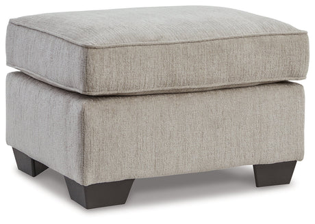 Cashton Ice Ottoman by Ashley at Eve Furniture