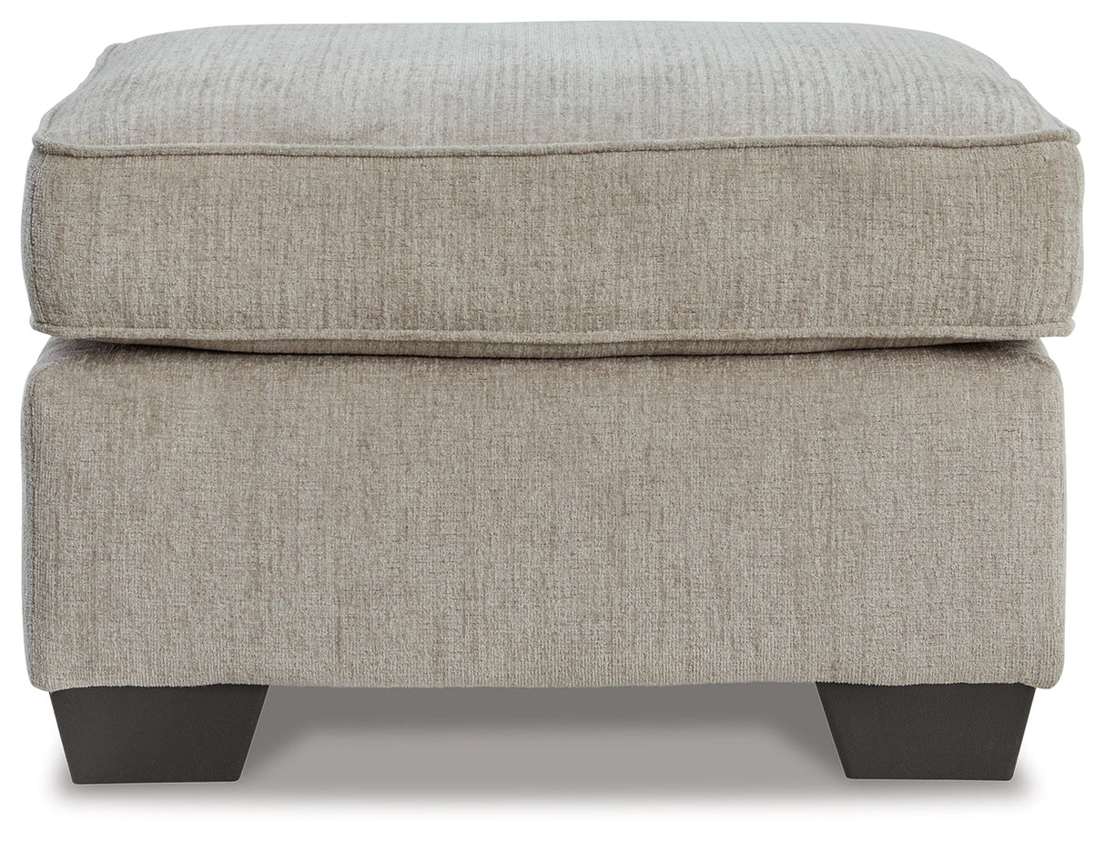 Cashton Ice Ottoman by Ashley at Eve Furniture