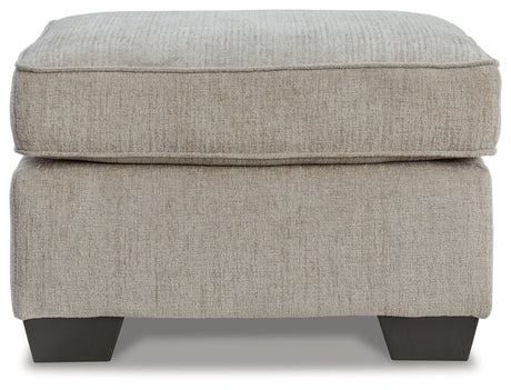 Cashton Ice Ottoman by Ashley at Eve Furniture