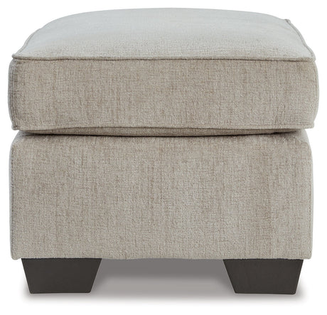 Cashton Ice Ottoman by Ashley at Eve Furniture