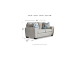 Cashton Ice Sofa and Loveseat by Ashley at Eve Furniture