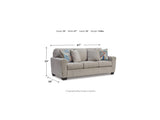 Cashton Ice Sofa and Loveseat by Ashley at Eve Furniture
