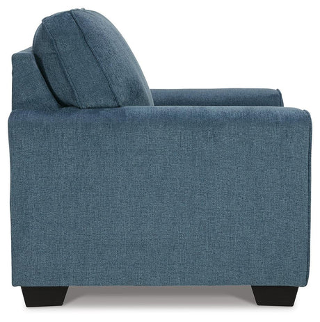 Cashton Blue Chair by Ashley at Eve Furniture