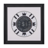 Casino 1 Dollar Vegas Poker Chip By Zap Studio Framed Art Photograph Print under Glass by Mercana at Eve Furniture