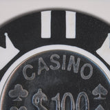 Casino 100 Dollar Vegas Poker Chip By Zap Studio Framed Art Photograph Print under Glass by Mercana at Eve Furniture