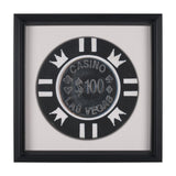 Casino 100 Dollar Vegas Poker Chip By Zap Studio Framed Art Photograph Print under Glass by Mercana at Eve Furniture