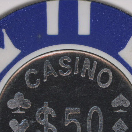 Casino 50 Dollar Vegas Poker Chip By Zap Studio Framed Art Photograph Print under Glass by Mercana at Eve Furniture