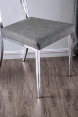Casper Chrome Side Chair (2/Ctn) by Furniture of America at Eve Furniture