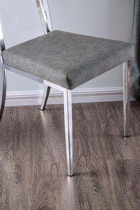 Casper Chrome Side Chair (2/Ctn) by Furniture of America at Eve Furniture