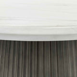 Caspia Snowdrift White/Black Outdoor Dining Table by Classic Home at Eve Furniture