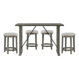 Caspian Black Counter Height Stool, Set of 2 by Homelegance at Eve Furniture