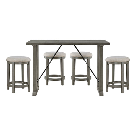Caspian Black Counter Height Stool, Set of 2 by Homelegance at Eve Furniture