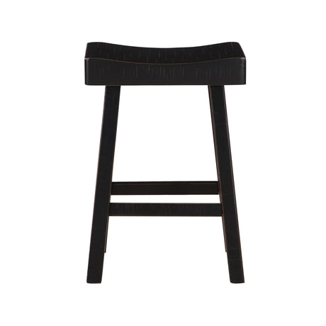 Caspian Black Counter Height Stool, Set of 2 by Homelegance at Eve Furniture