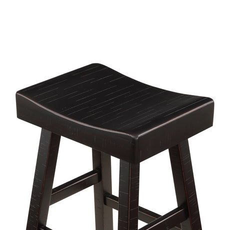 Caspian Black Counter Height Stool, Set of 2 by Homelegance at Eve Furniture