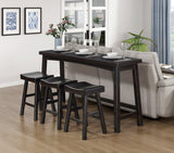 Caspian Black Counter Height Stool, Set of 2 by Homelegance at Eve Furniture