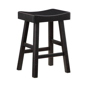Caspian Black Counter Height Stool, Set of 2 by Homelegance at Eve Furniture