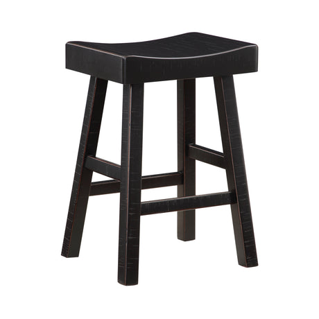 Caspian Black Counter Height Stool, Set of 2 by Homelegance at Eve Furniture