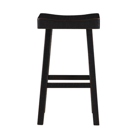 Caspian Black Pub Height Stool, Set of 2 by Homelegance at Eve Furniture