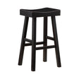 Caspian Black Pub Height Stool, Set of 2 by Homelegance at Eve Furniture