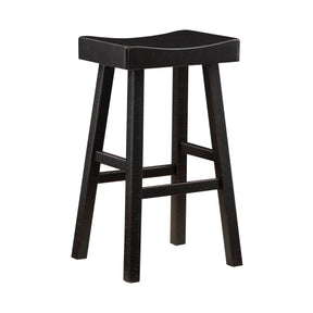 Caspian Black Pub Height Stool, Set of 2 by Homelegance at Eve Furniture