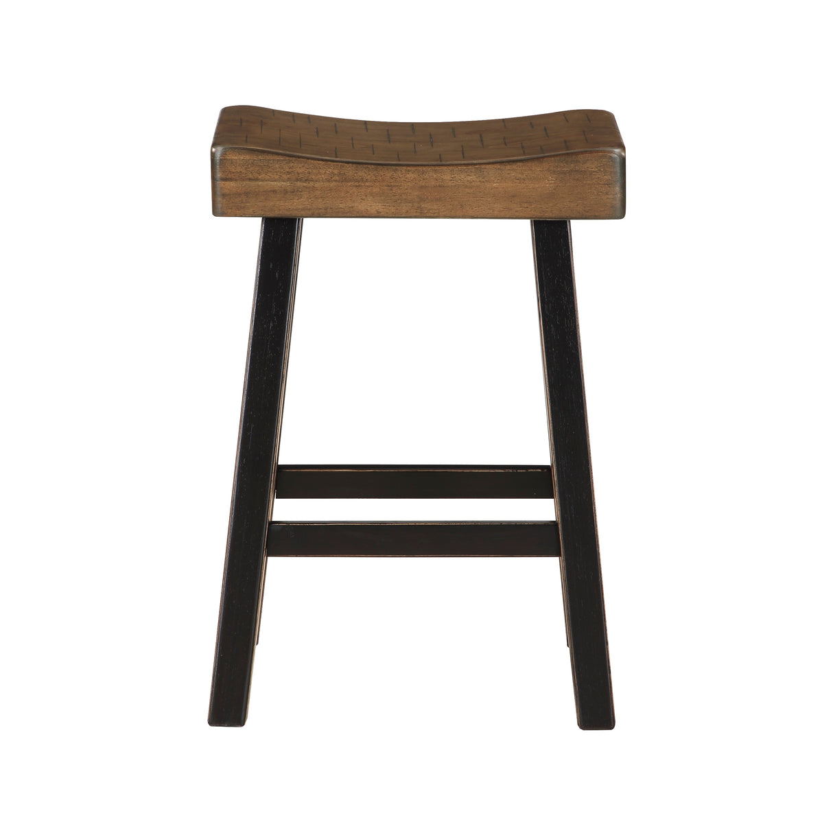 Caspian Black/Brown Counter Height Stool, Set of 2 by Homelegance at Eve Furniture
