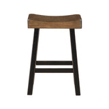 Caspian Black/Brown Counter Height Stool, Set of 2 by Homelegance at Eve Furniture