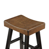 Caspian Black/Brown Counter Height Stool, Set of 2 by Homelegance at Eve Furniture