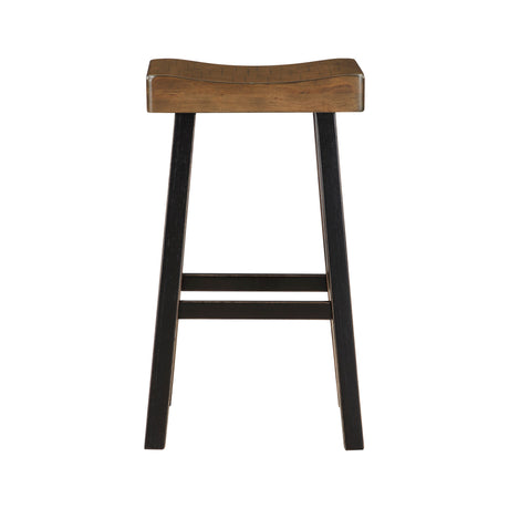 Caspian Black/Brown Pub Height Stool, Set of 2 by Homelegance at Eve Furniture