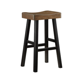 Caspian Black/Brown Pub Height Stool, Set of 2 by Homelegance at Eve Furniture