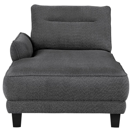 Caspian Grey Upholstered Curved Arms Sectional Sofa by Coaster at Eve Furniture