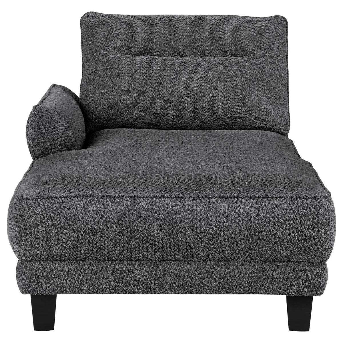 Caspian Grey Upholstered Curved Arms Sectional Sofa by Coaster at Eve Furniture