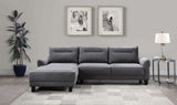 Caspian Grey Upholstered Curved Arms Sectional Sofa by Coaster at Eve Furniture