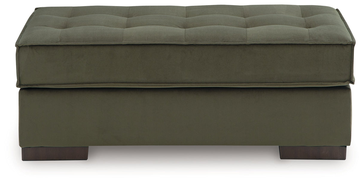 Caspian-Town Olive Oversized Accent Ottoman by Ashley at Eve Furniture
