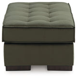 Caspian-Town Olive Oversized Accent Ottoman by Ashley at Eve Furniture