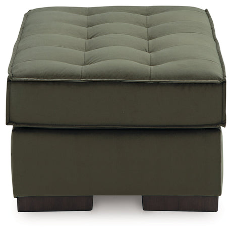 Caspian-Town Olive Oversized Accent Ottoman by Ashley at Eve Furniture