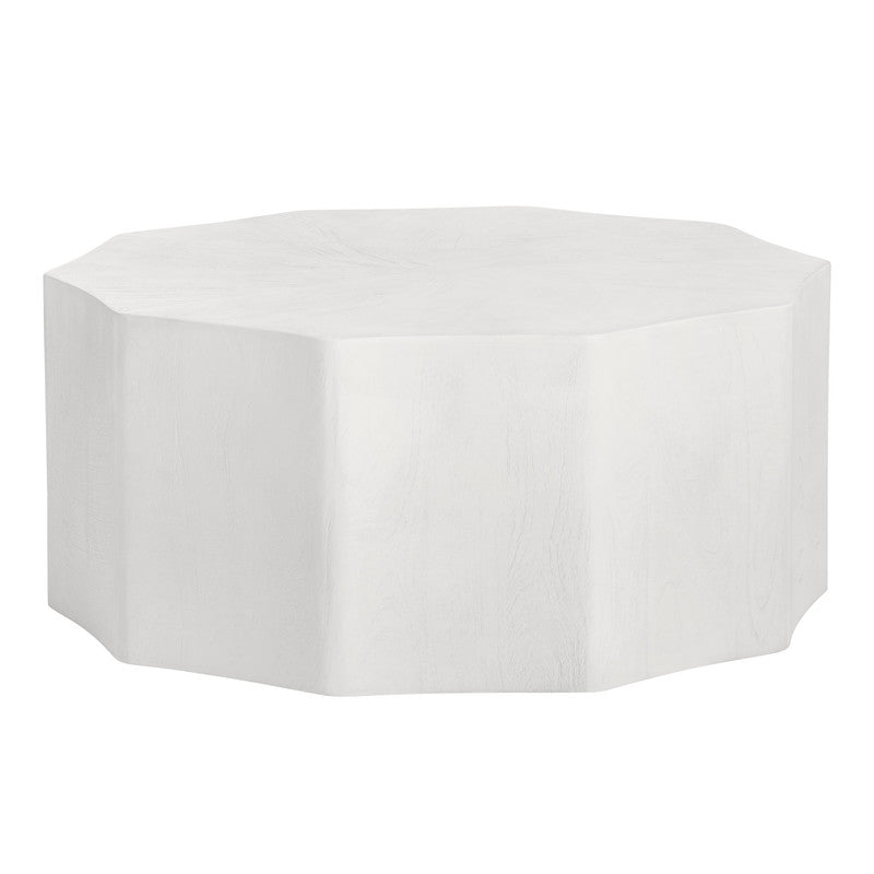 Caspian White Cocktail Table by Crestview at Eve Furniture