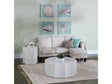 Caspian White Cocktail Table by Crestview at Eve Furniture
