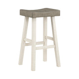 Caspian White/Coffee 4-Piece Pack Pub Height Set by Homelegance at Eve Furniture