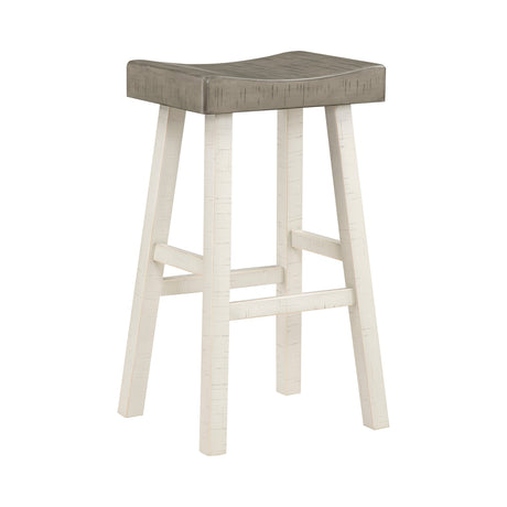 Caspian White/Coffee 4-Piece Pack Pub Height Set by Homelegance at Eve Furniture
