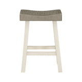 Caspian White/Coffee Counter Height Stool, Set of 2 by Homelegance at Eve Furniture
